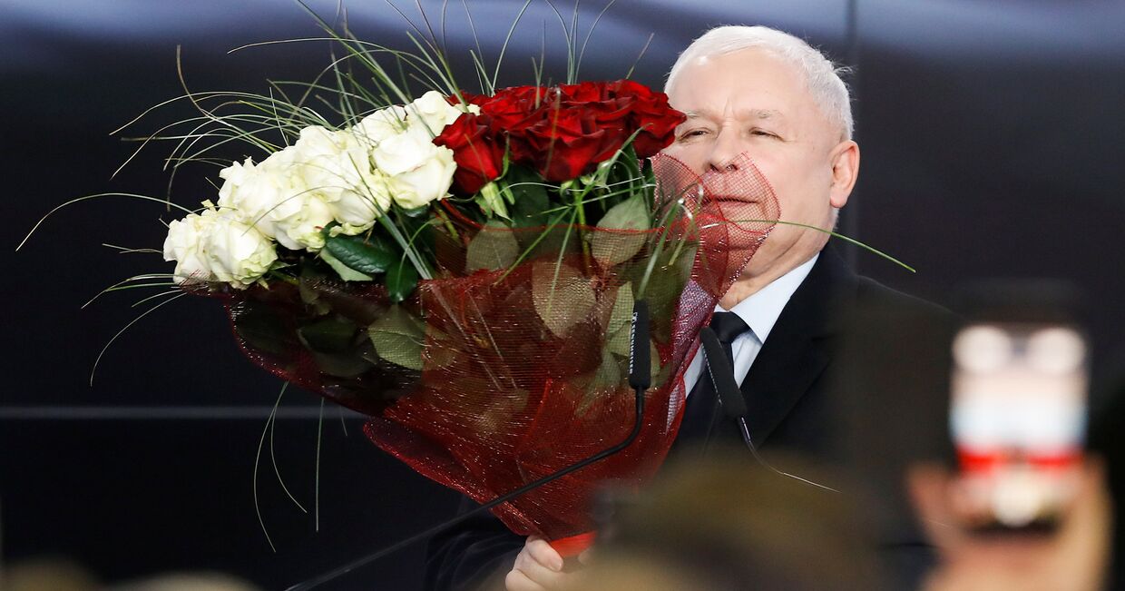 Лидер правящей партии Польши Право и справедливость Ярослав Качиньский