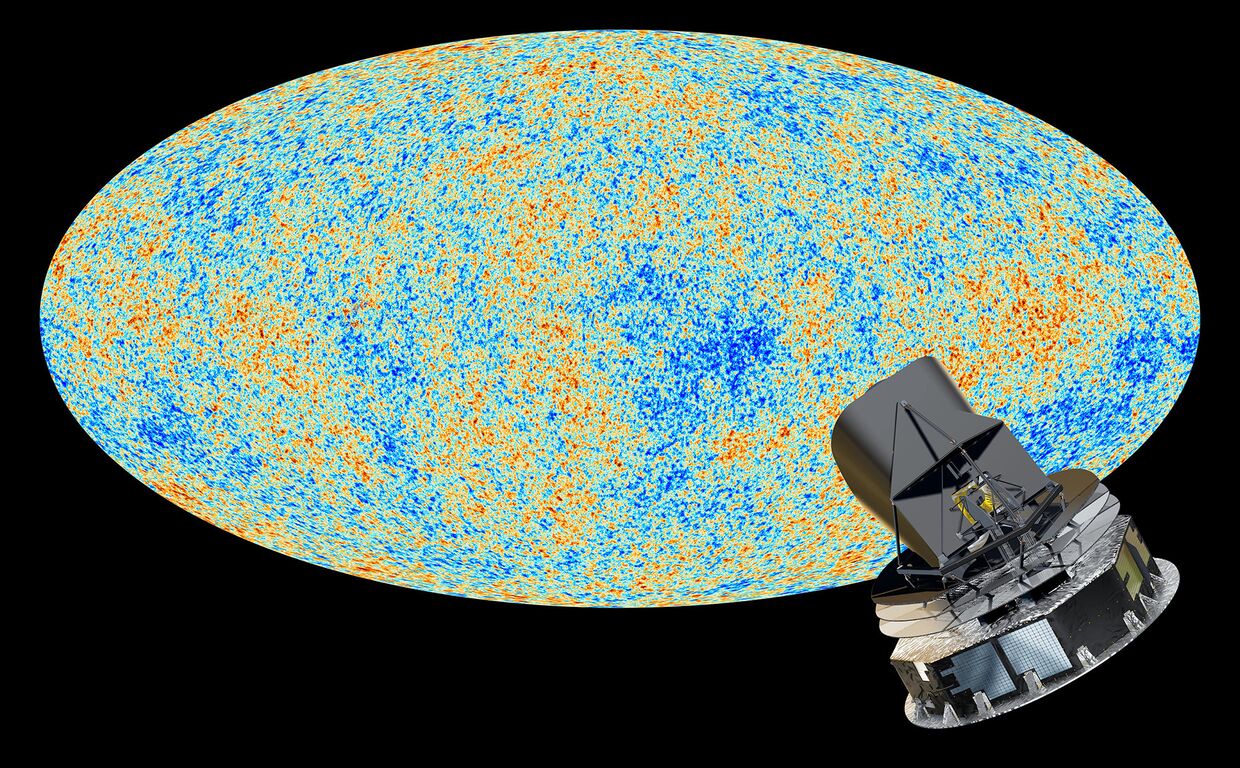 Снимок космической обсерватории Планк