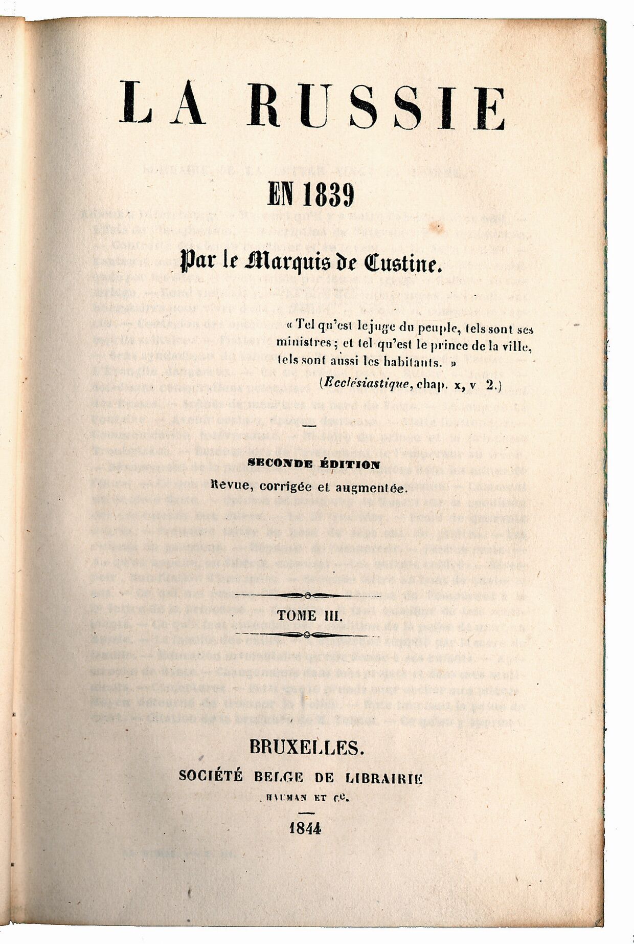 Россия в 1839 году, 2 издание 1843 года.