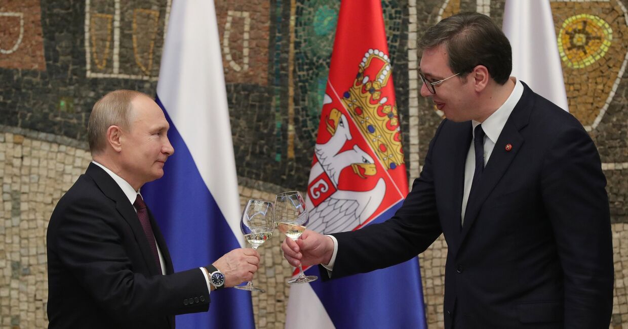 Официальный визит президента РФ В. Путина в Сербию