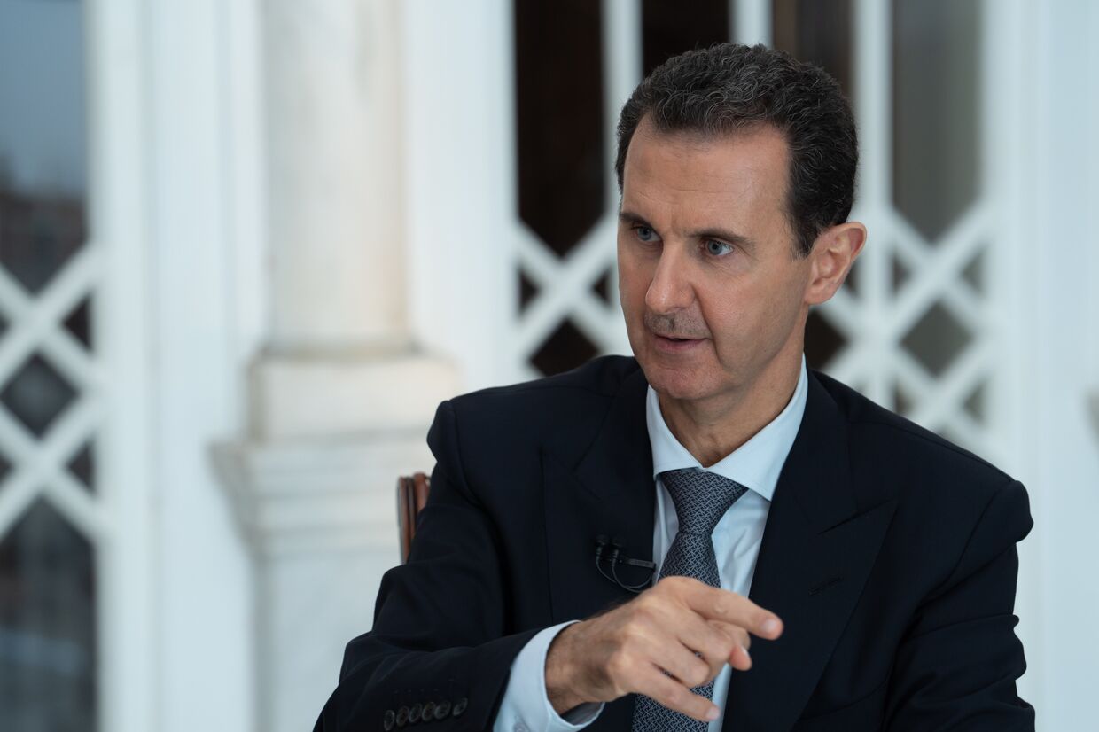 Президент Сирии Башар Асад дает интервью