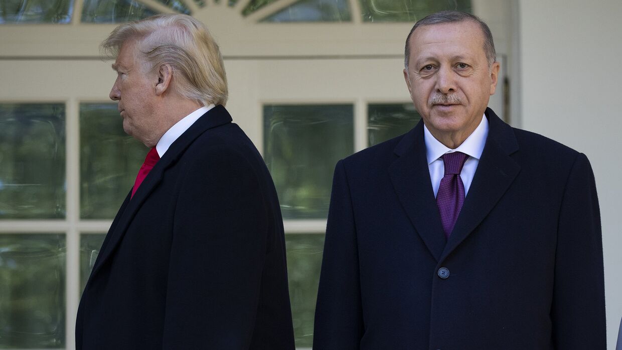 Президент США Дональд Трамп и президент Турции Тайип Эрдоган