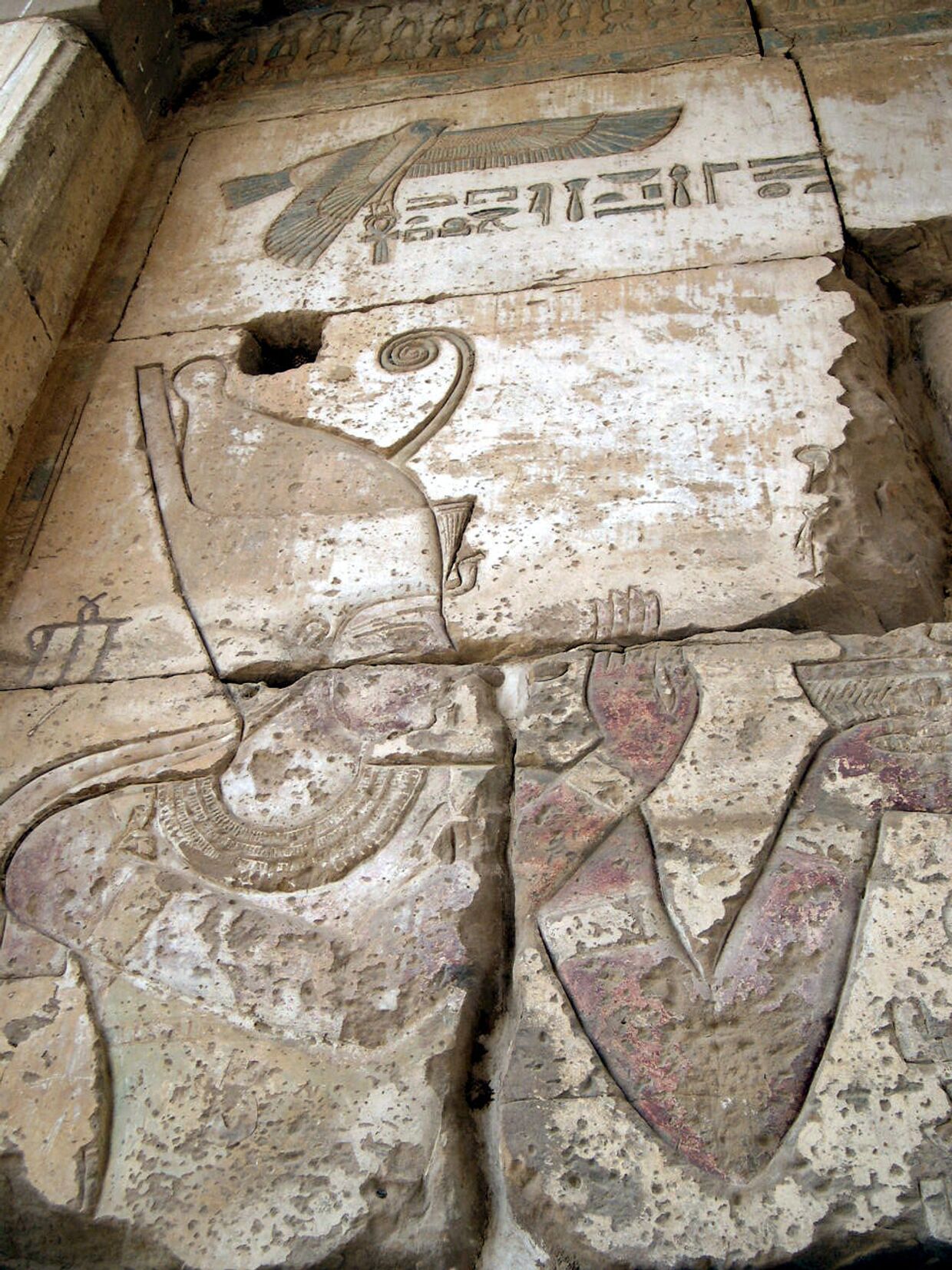 Дарий I, изображенный в египетском храме Хибис