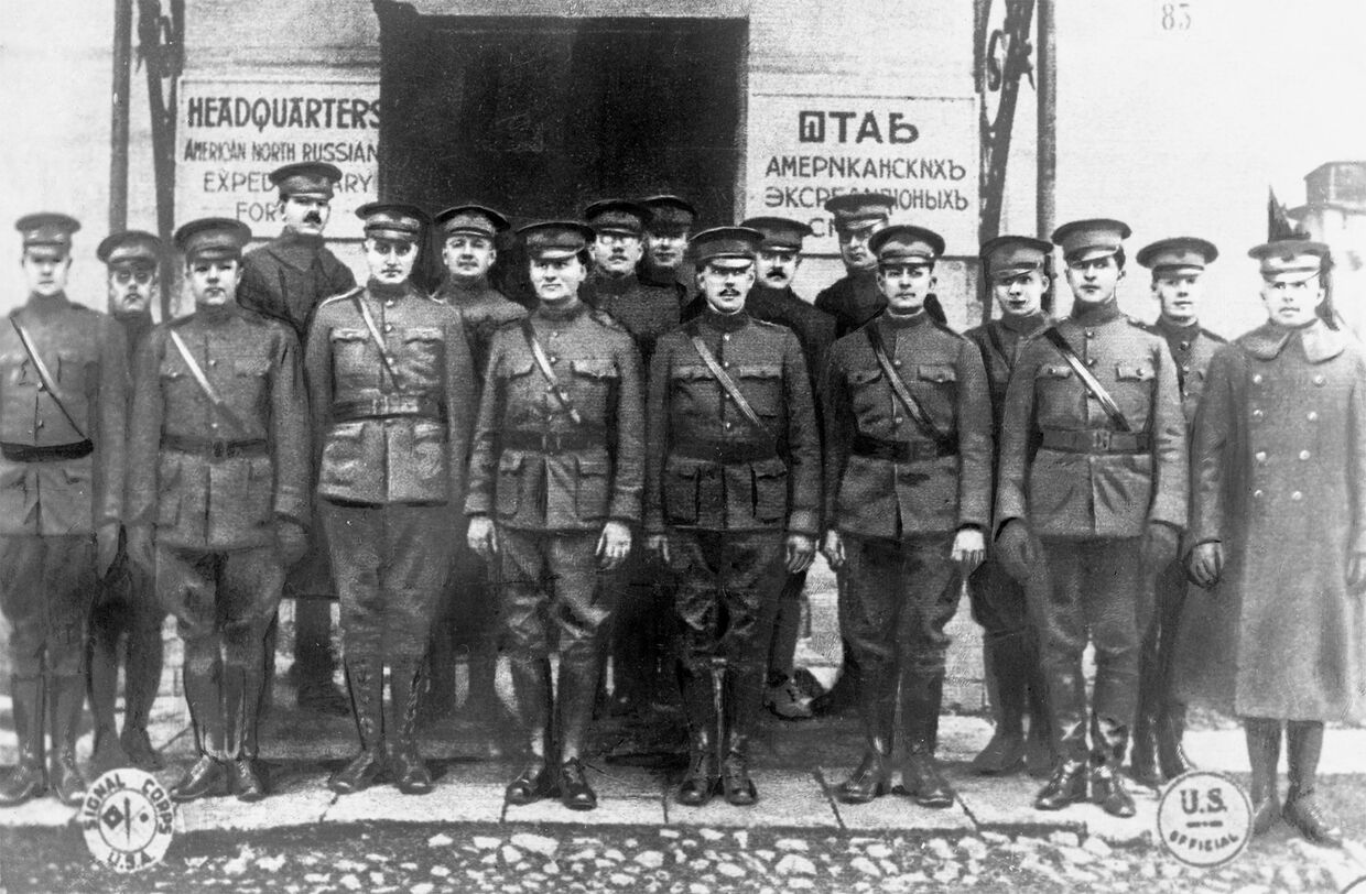 Американские интервенты на севере России, 1918 год