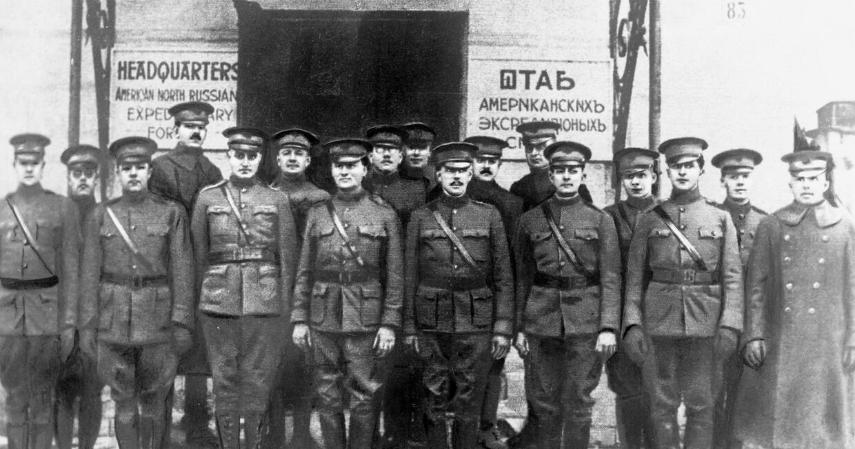 Американские интервенты на севере России, 1918 год