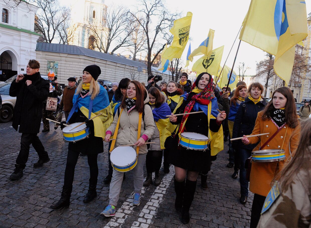 Годовщина начала событий на киевском Майдане