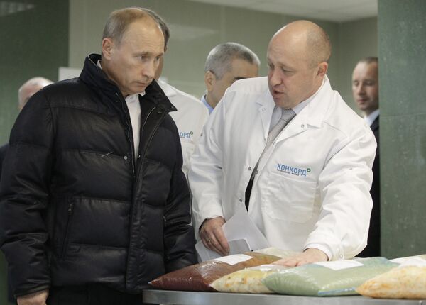 Владимир Путин и Евгений Пригожин Владимир Путин и Евгений Пригожин