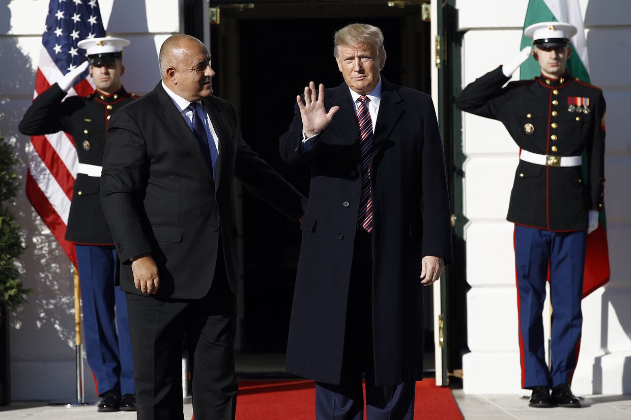 Президент США Дональд Трамп и премьер-министр Болгарии Бойко Борисов во время встречи в Белом доме в Вашингтоне