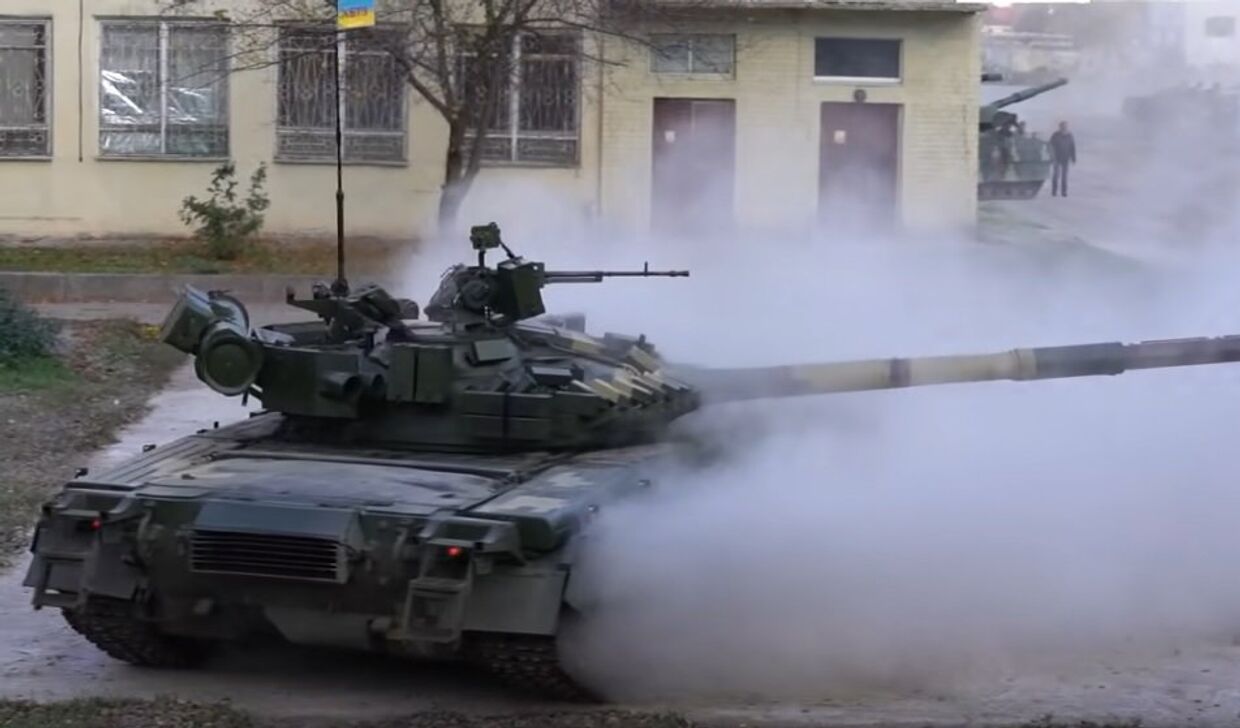Дрифт украинского танка Т-80