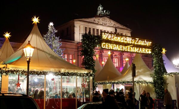 Рождественская ярмарка в Берлине, Германия