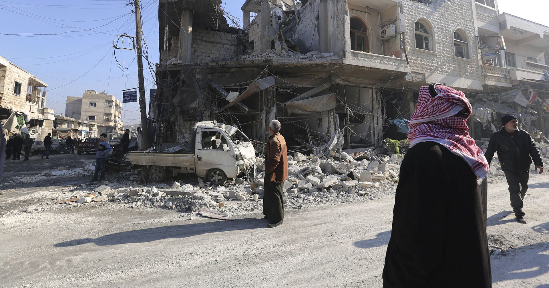 Разрушенные здания в городе Саракеб в провинции Идлиб в Сирии - ИноСМИ, 1920, 01.10.2020