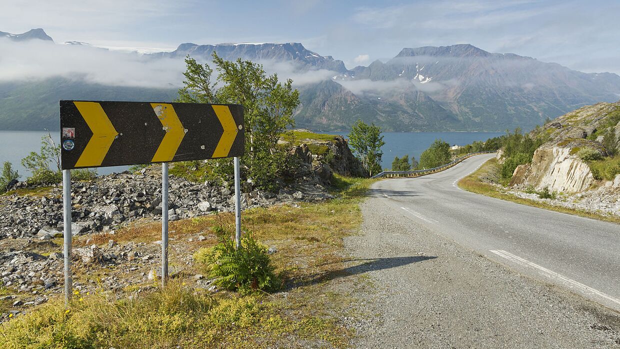 Дорога в Финнмарке, Норвегия