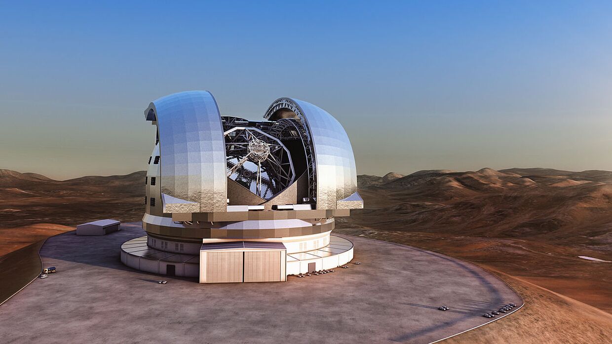 Чрезвычайно большой телескоп в представлении художника