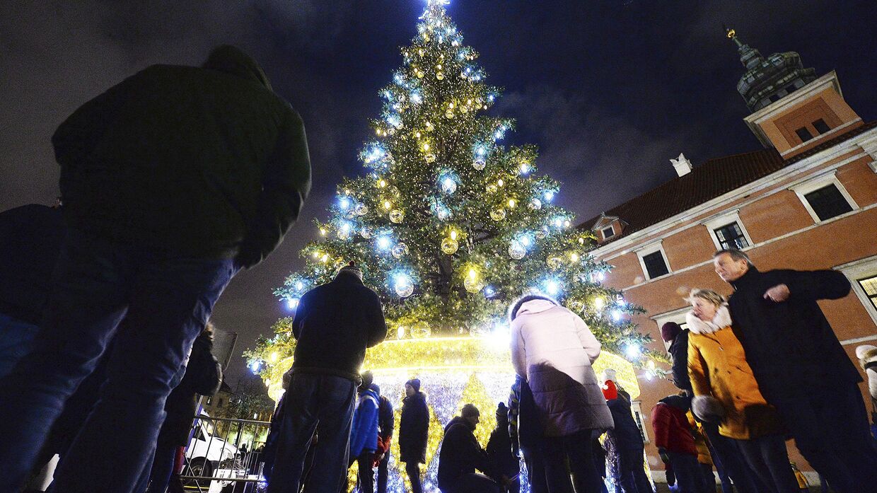 Рождественская елка в Варшаве