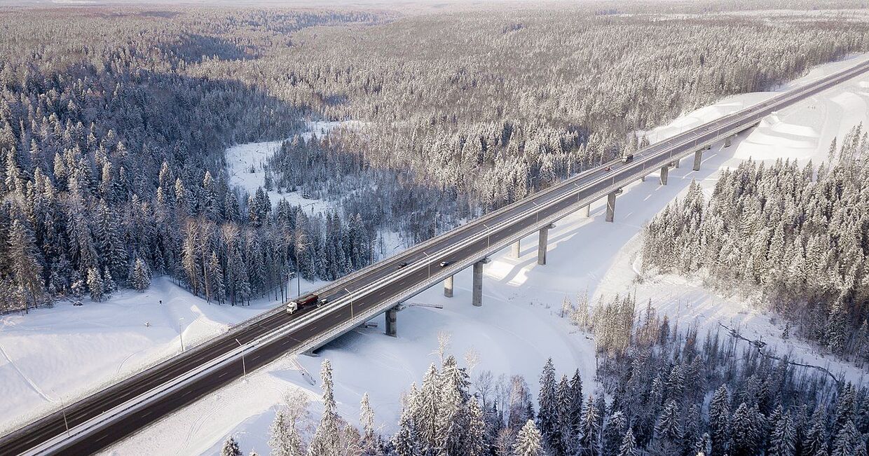 Дороги финляндии зимой