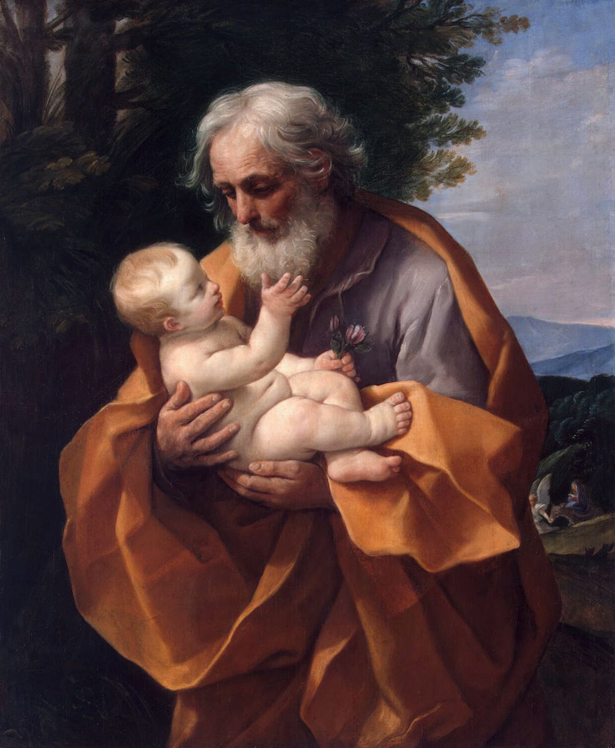 Святой Иосиф с младенцем Иисусом