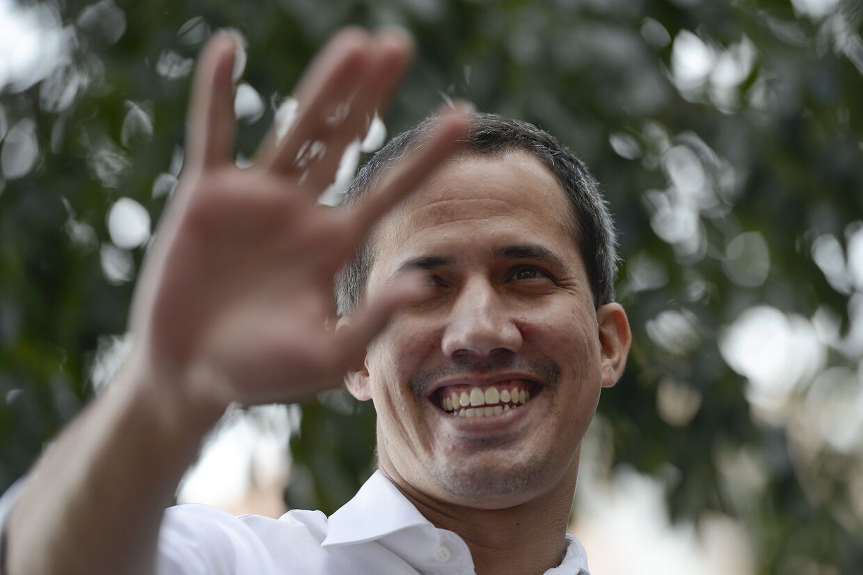Лидер оппозиции Венесуэлы Хуан Гуайдо