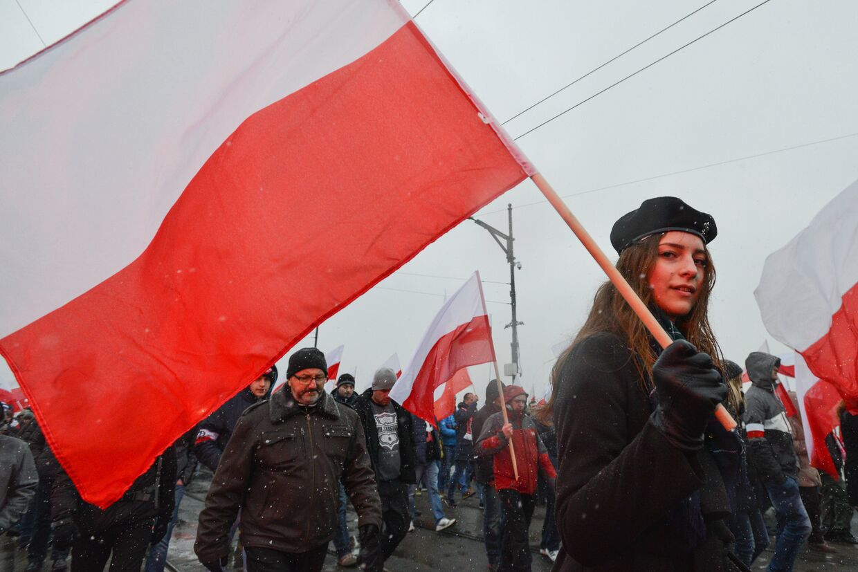 «Марш независимости» в Варшаве