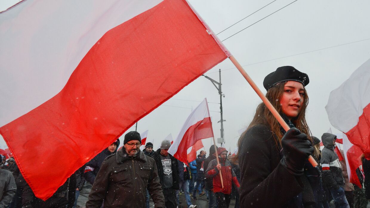 «Марш независимости» в Варшаве