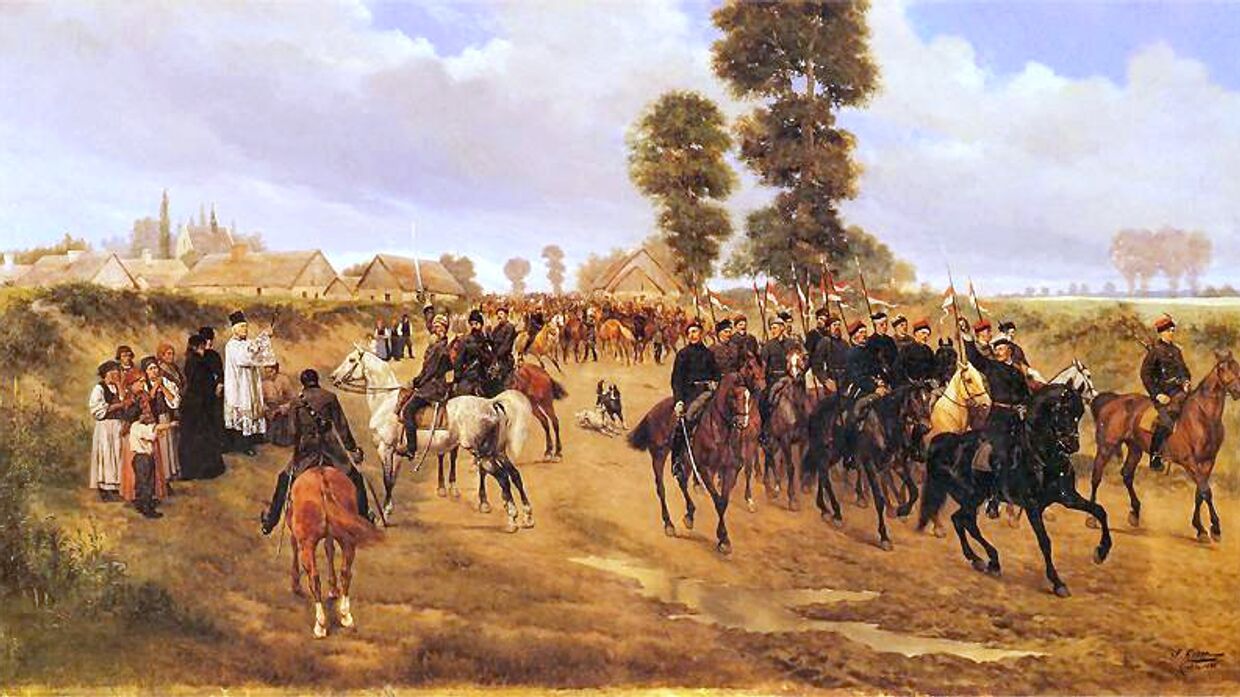 Патруль польских улан во время январского восстания 1863 года