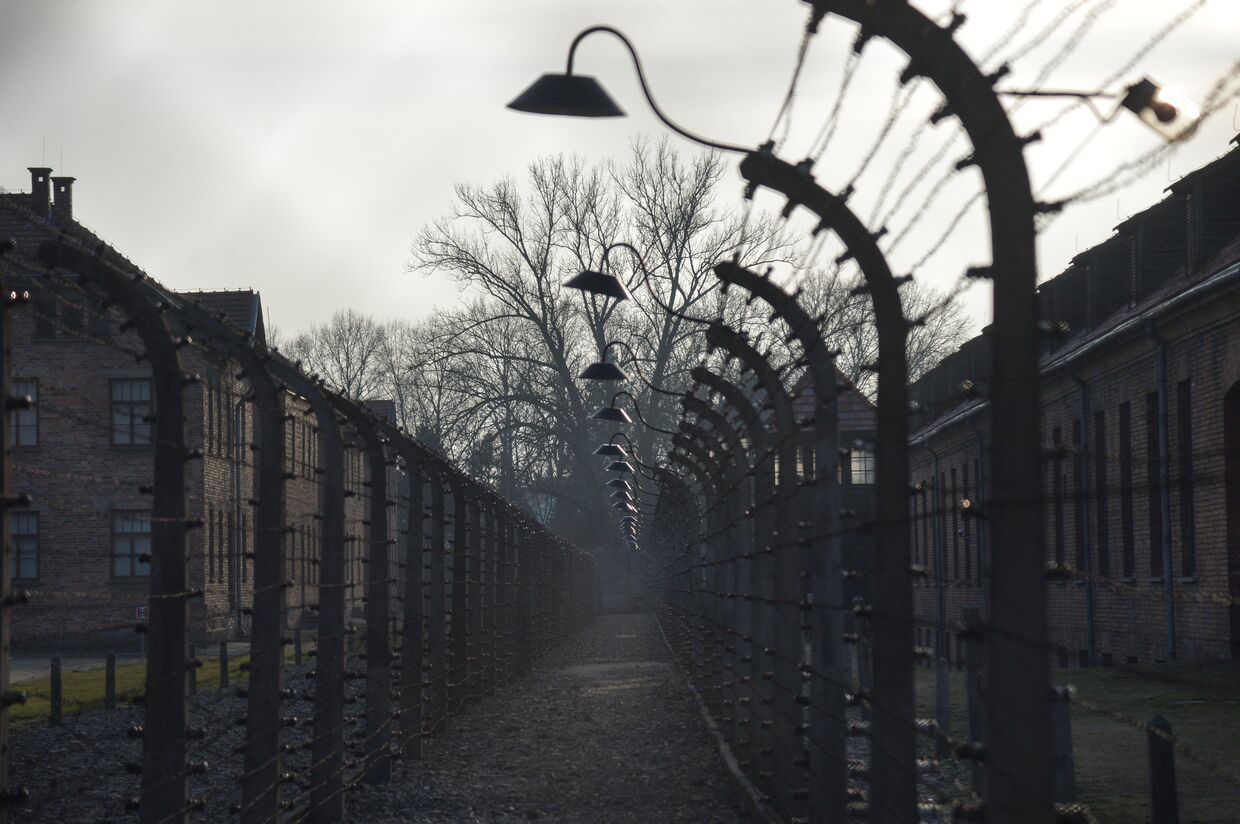 Музей на территории бывшего концентрационного лагеря Аушвиц-Биркенау в польском Освенциме