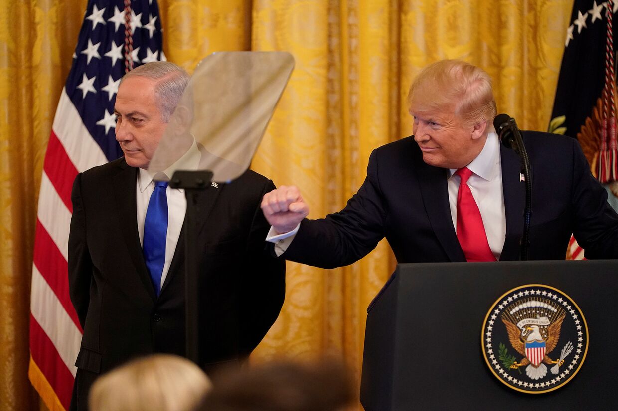 Президент США Дональд Трамп и премьер-министр Израиля Биньямин Нетаньяху