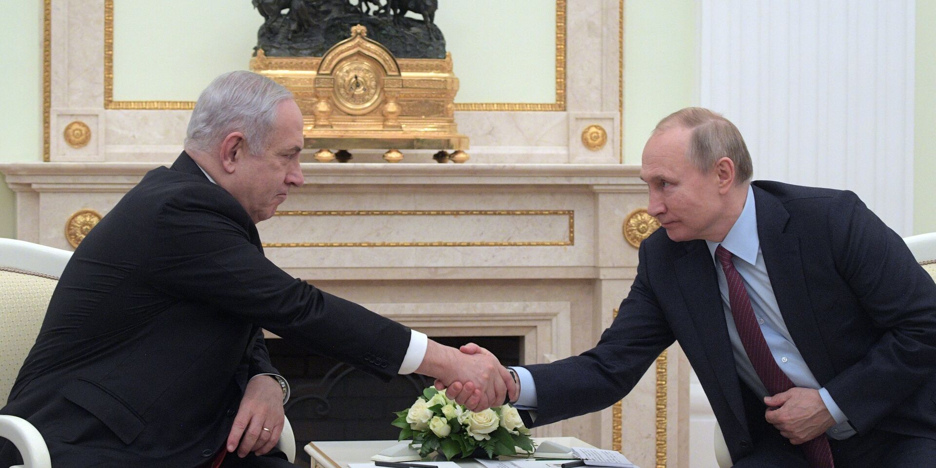 Встреча президента РФ В. Путина с премьер-министром Израиля Б. Нетаньяху - ИноСМИ, 1920, 05.02.2023