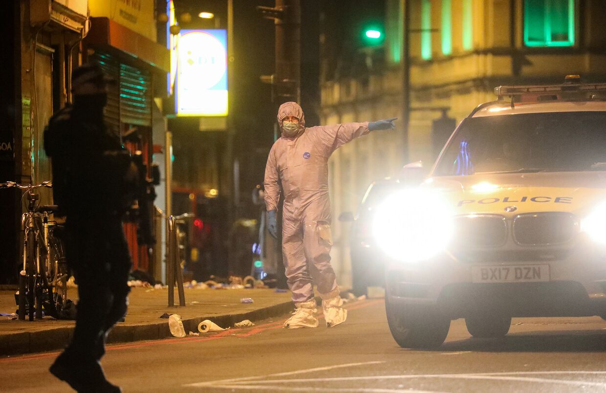 Место теракта в Стритхэме, Великобритания