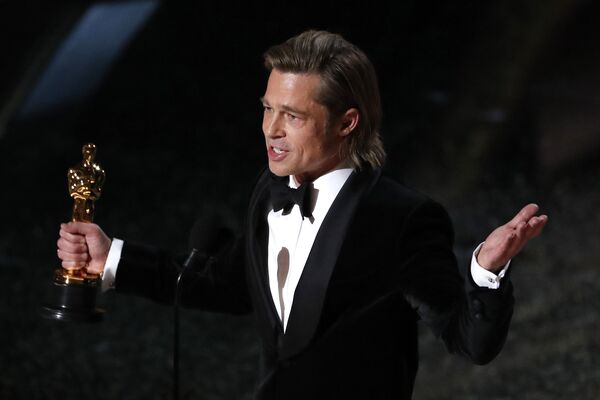 Брэд Питт на церемонии вручения премии Оскар в Лос-Анджелесе