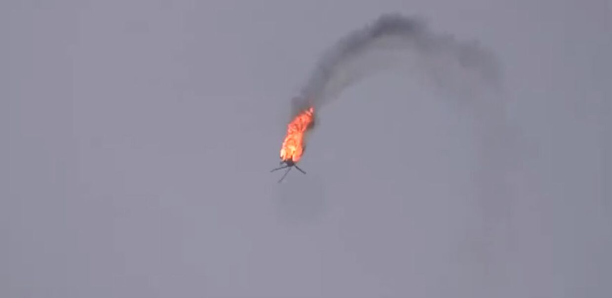 Сбитый вертолет в Сирии