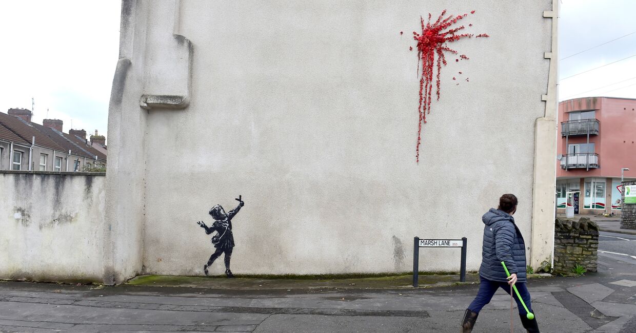 Граффити Бэнкси в Бристоле, Великобритания