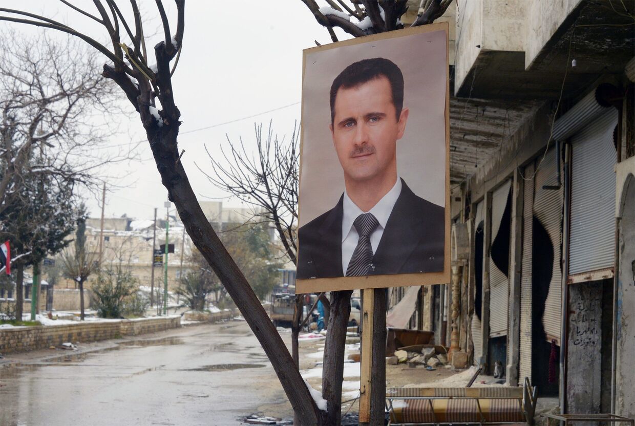 Портрет президента Сирии Башара Асада