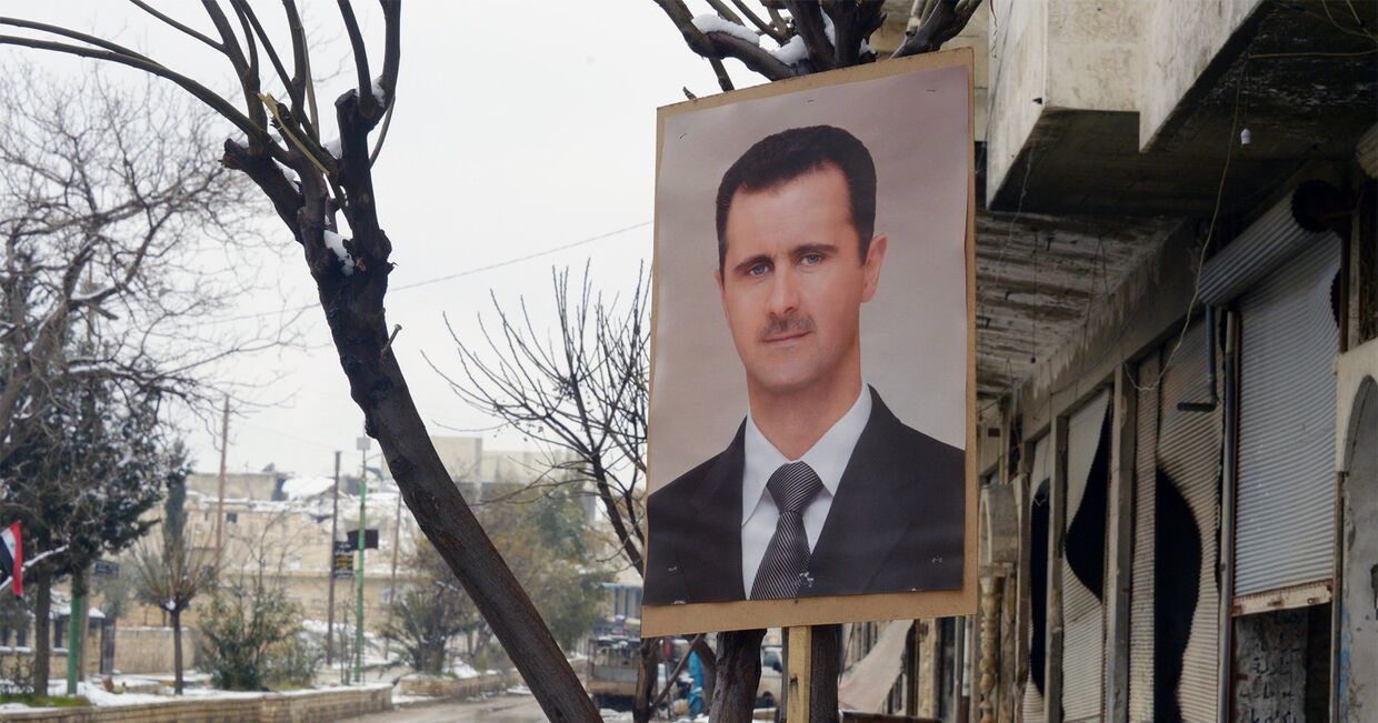 Портрет президента Сирии Башара Асада