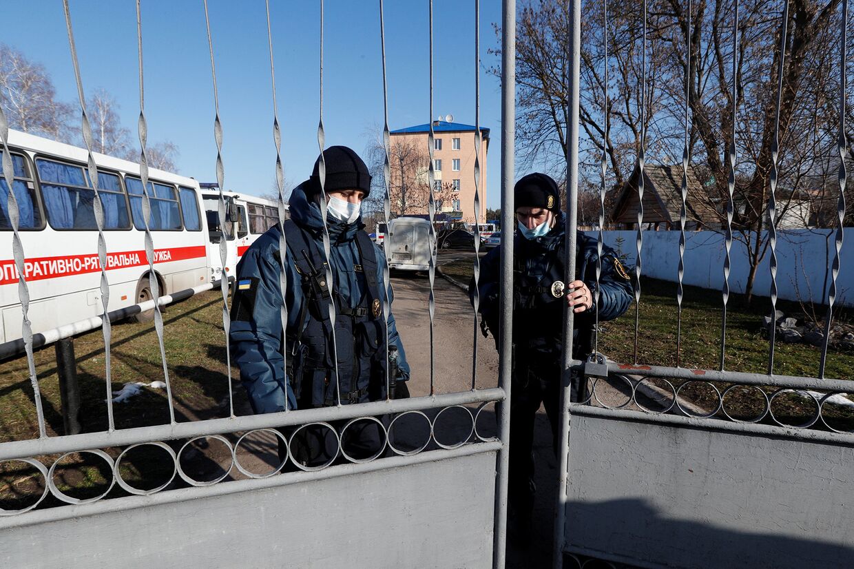 Санаторий, в котором находятся на карантине эвакуированные из китайской провинции Хубэй украинцы