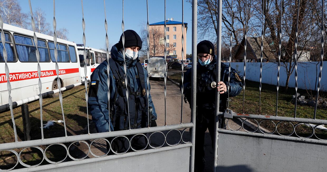 Санаторий, в котором находятся на карантине эвакуированные из китайской провинции Хубэй украинцы