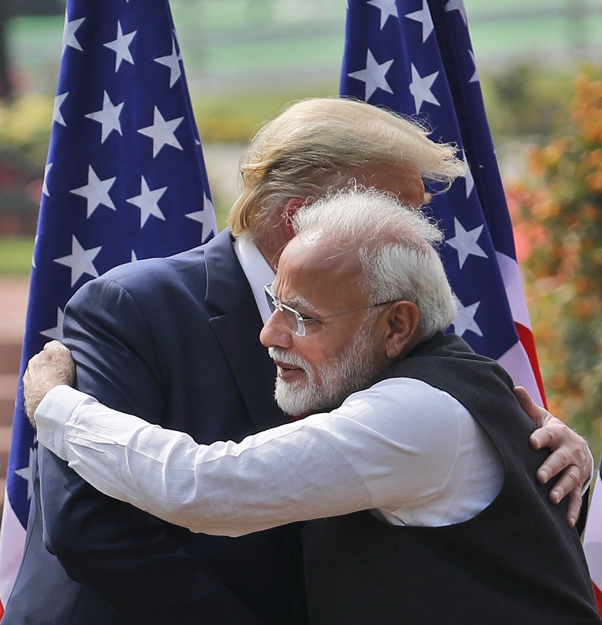 Президент США Дональд Трамп и премьер-министр Индии Нарендра Моди