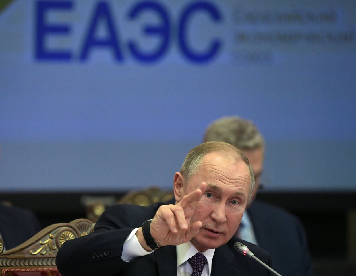 Президент РФ Владимир Путин на заседании Евразийского экономического сообщества