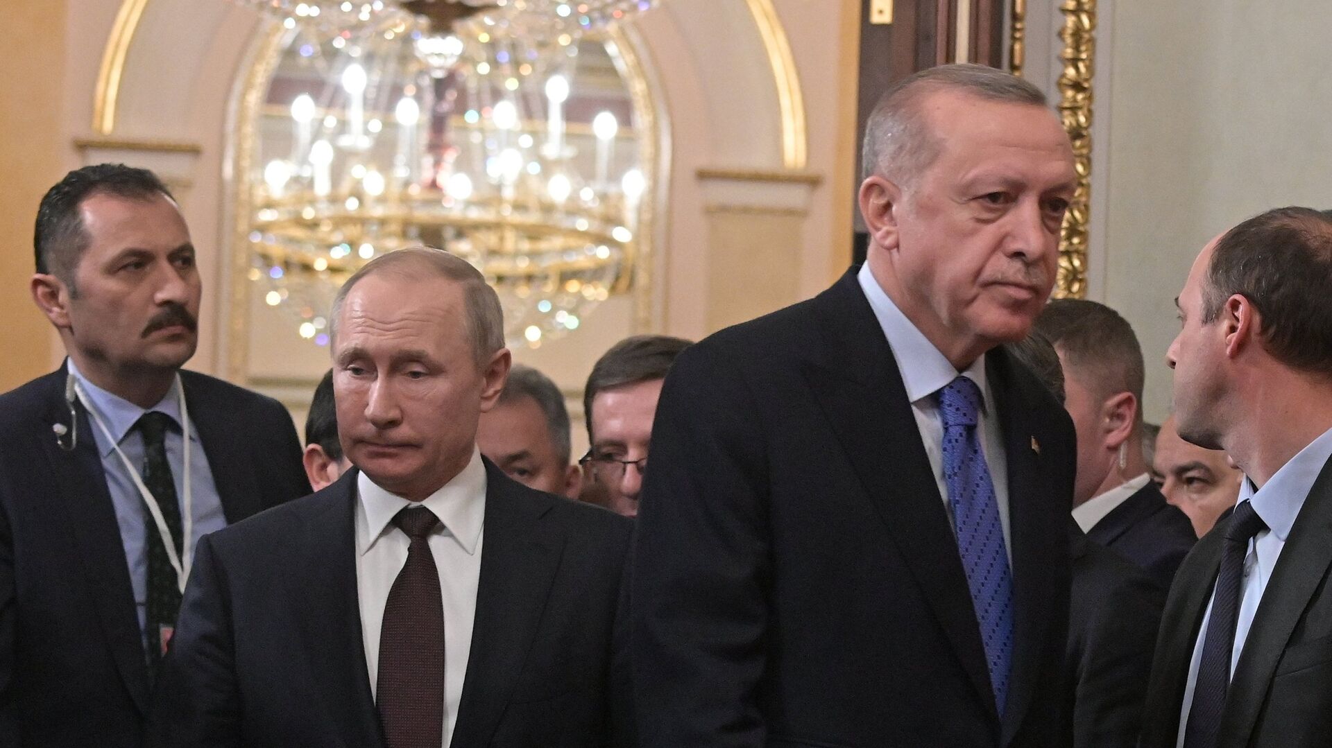 Президент РФ В. Путин встретился с президентом Турции Р. Эрдоганом - ИноСМИ, 1920, 29.09.2021