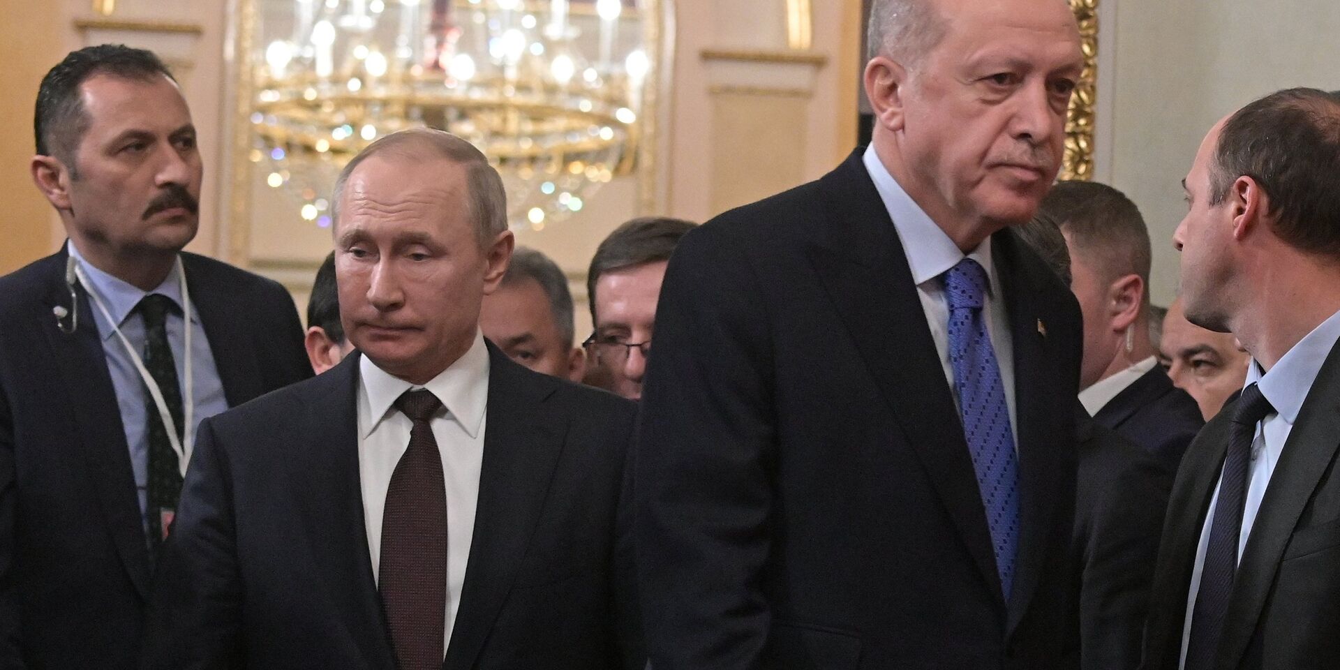 Президент РФ В. Путин встретился с президентом Турции Р. Эрдоганом - ИноСМИ, 1920, 30.07.2021