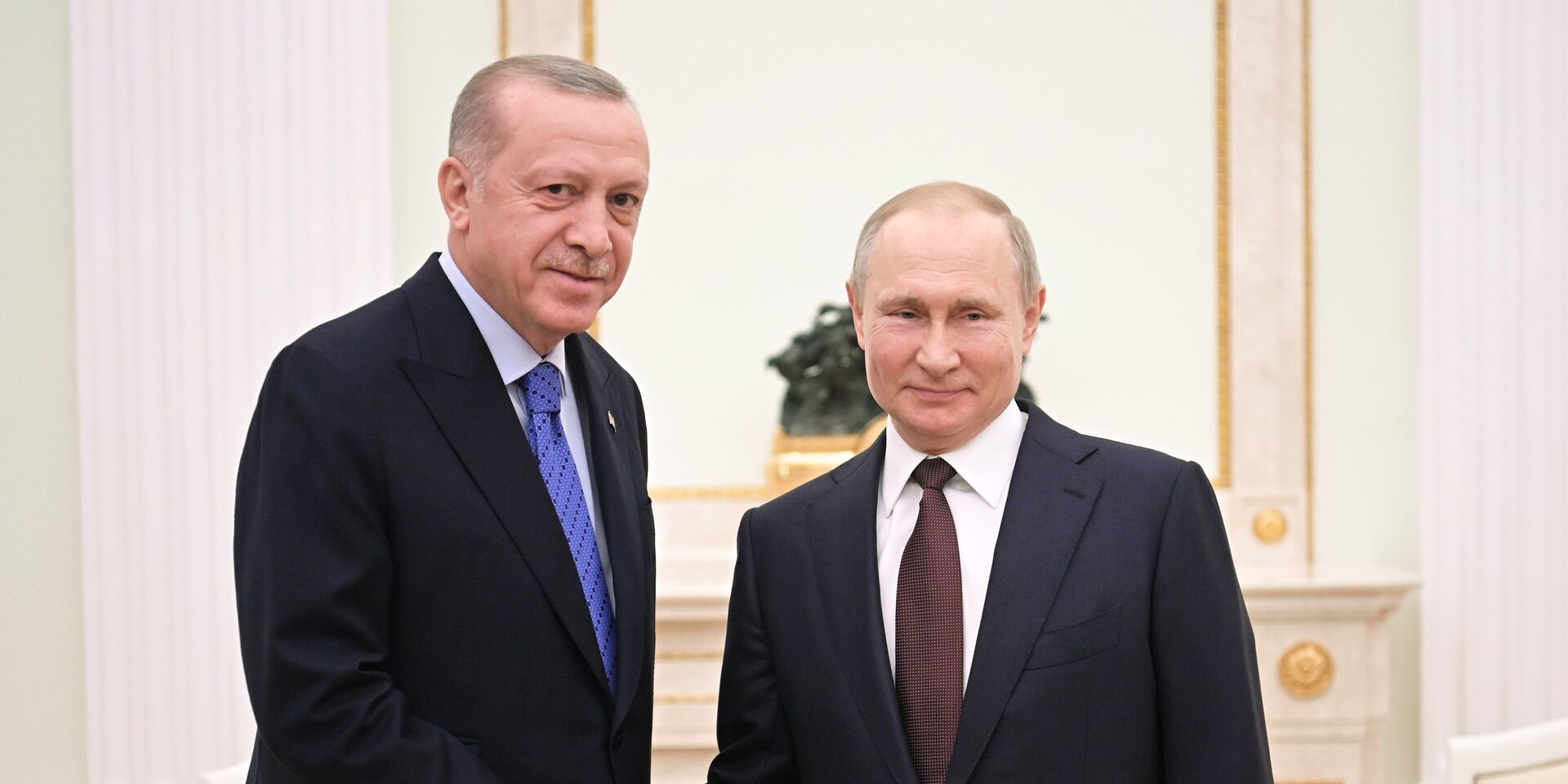 Президент РФ В. Путин встретился с президентом Турции Р. Эрдоганом 5 марта 2020 - ИноСМИ, 1920, 11.08.2022
