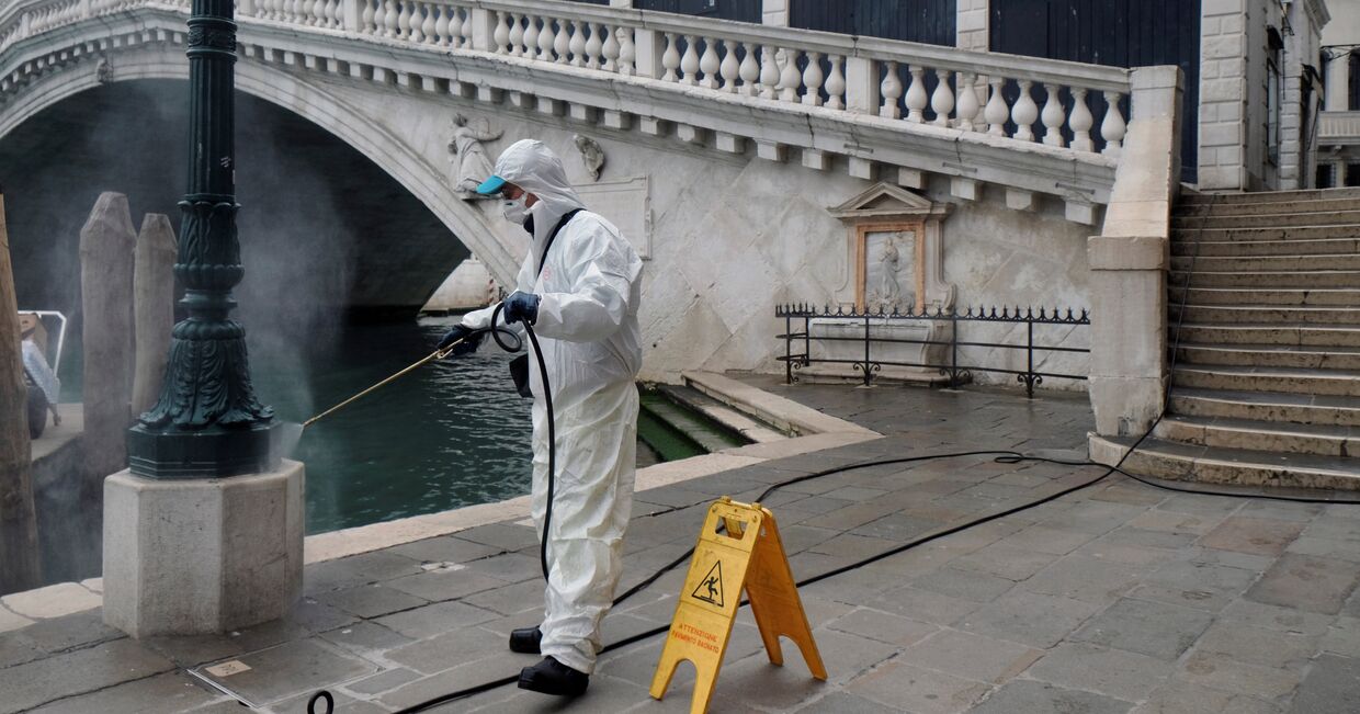 Меры против коронавируса в Венеции, Италия