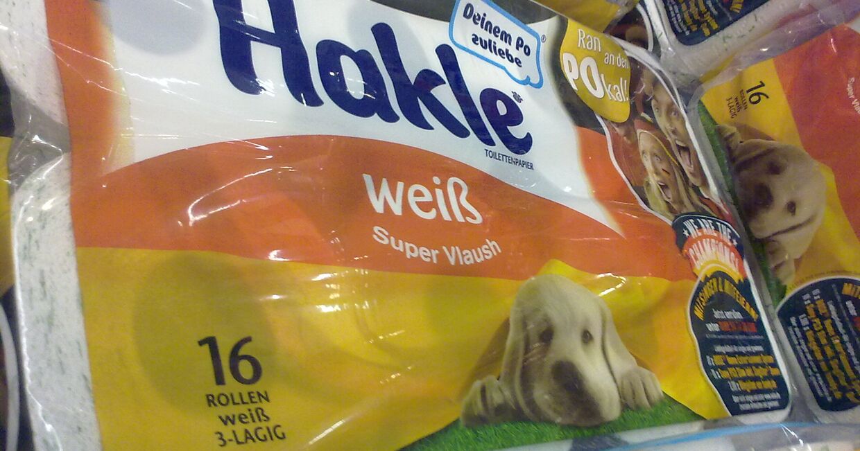 Туалетная бумага Hakle в магазине, Германия