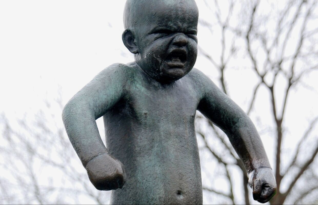 Скульптура в парке скульптур Вигеланда в Осло
