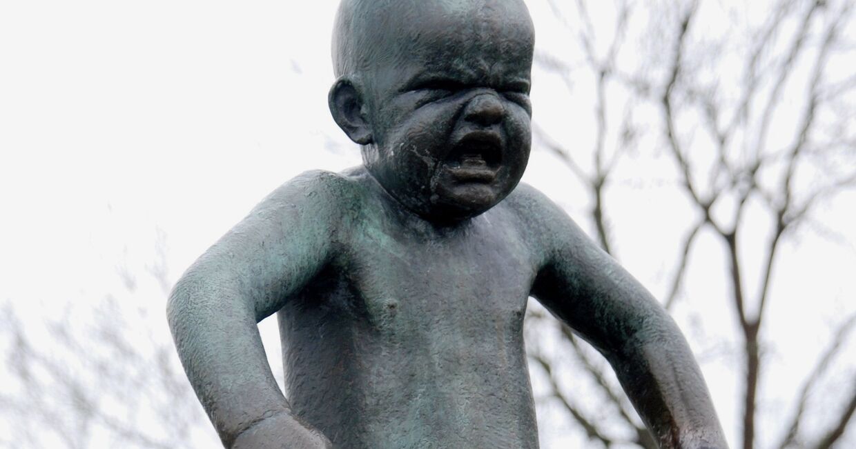 Скульптура в парке скульптур Вигеланда в Осло