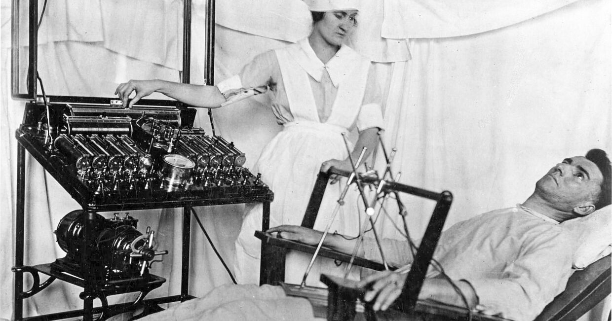 Электросудорожная терапия, начало XX века