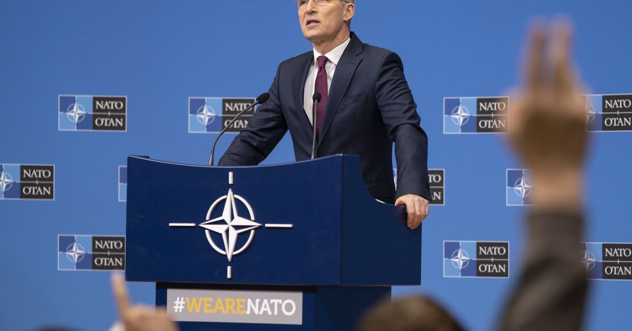 Пресс-конференция генерального секретаря НАТО Йенса Столтенберга