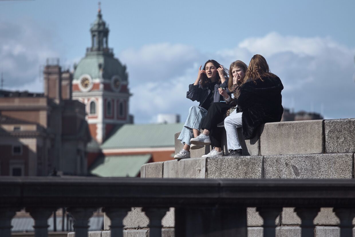 Молодые люди в Стокгольме, Швеция