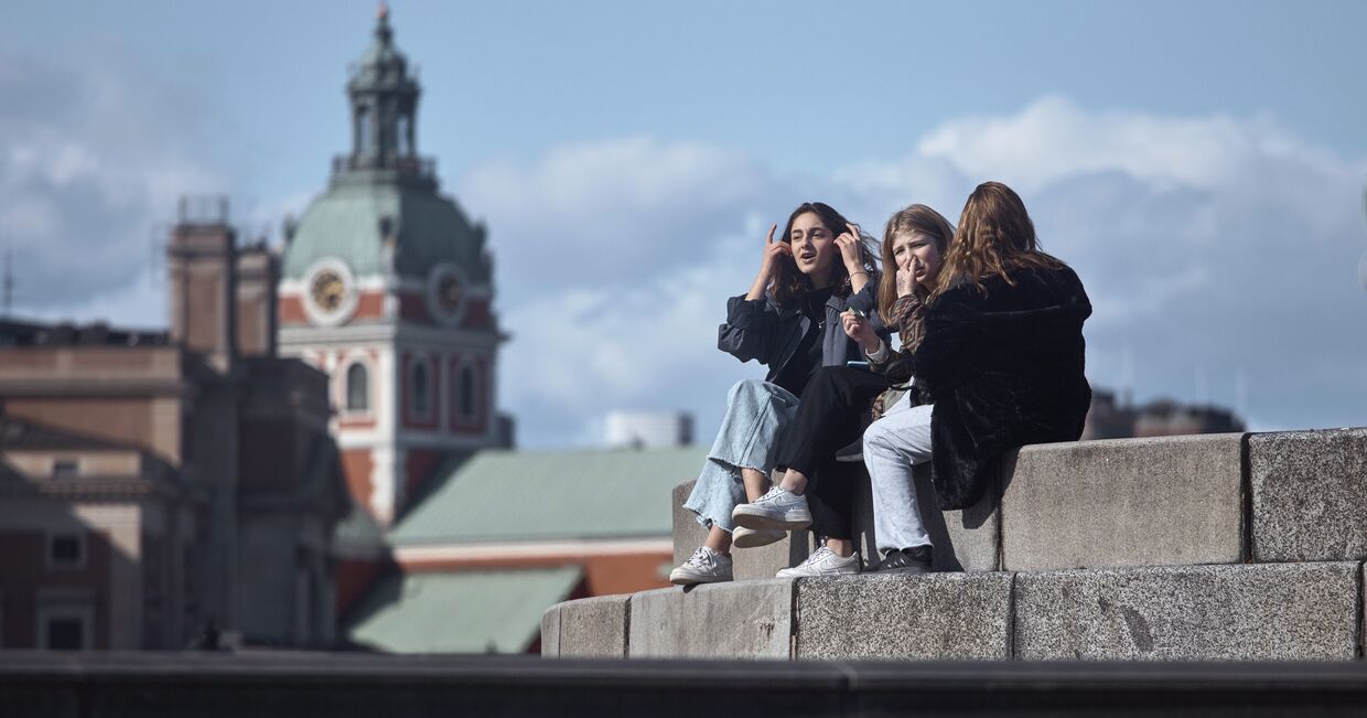Молодые люди в Стокгольме, Швеция