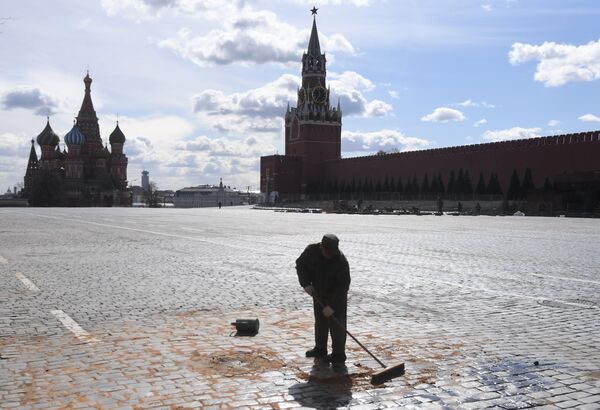 Москва во время режима самоизоляции жителей Москва во время режима самоизоляции жителей