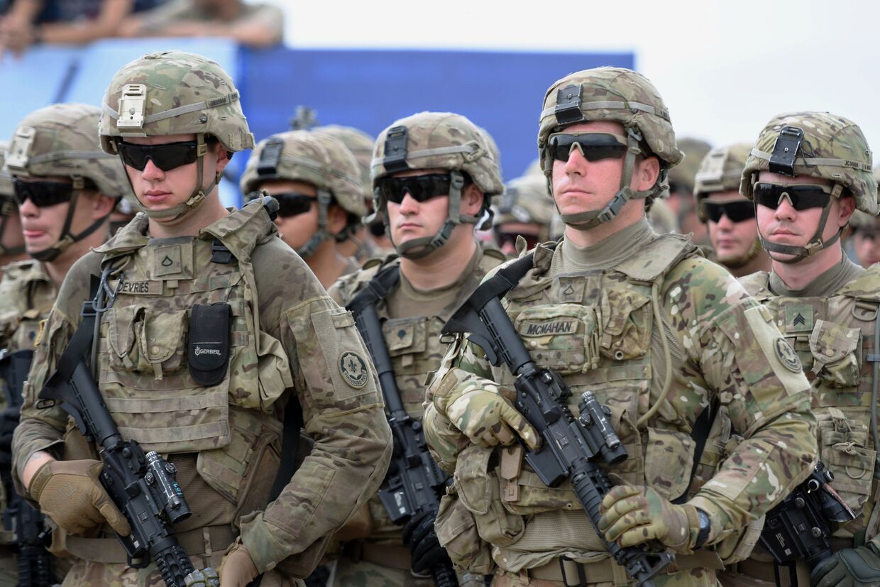 Военнослужащие США на открытии международных военных учений Достойный партнер-2018 под эгидой НАТО в Грузии